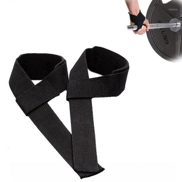 Soporte para muñeca envolturas para manos protección entrenamiento de gimnasia levantamiento de pesas correas de barra de algodón antideslizantes brazalete accesorio de Fitness negro 2022