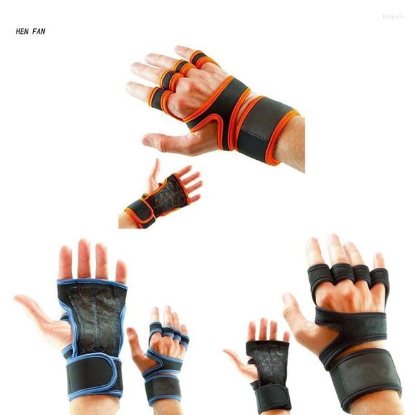 Support de poignet M89D haltérophilie gants de poignée demi-doigt garde d'entraînement pour barre de traction Powerlifting