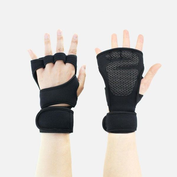 Soporte de muñeca Hombres Mujeres Guantes de fitness Gimnasio Levantamiento de pesas Guante de entrenamiento Protector de entrenamiento pesado