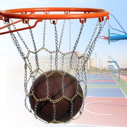 Suporte de pulso Metal Basketball Net AllWeather Chain Netting Sports Rims Basket Frame Hoop Rim 231202