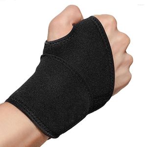 Support de poignet Sports professionnels Bracelet d'enroulement Fitness Basketball Néoprène Bandage élastique Main Palm Brace Pad / WS