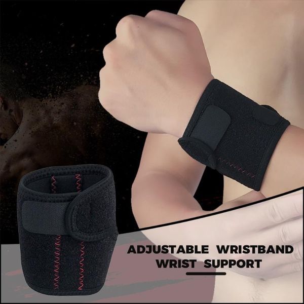 Soporte de muñeca Protector de pulso Resorte Brazalete ajustable Pulsera deportiva Banda Deportee Gimnasio