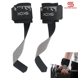 Polsteun skangduke 1pair anti-slip gewichtheffen handriem gym gewichten dumbbell barbell fitness bodybuilding sport wrap banden