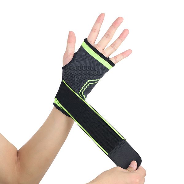 Manchons de soutien du poignet pour le syndrome du canal carpien soulagent la douleur/la fatigue des poignets, la fatigue et l'arthrite Sangle réglable Convient pour les mains gauche droite