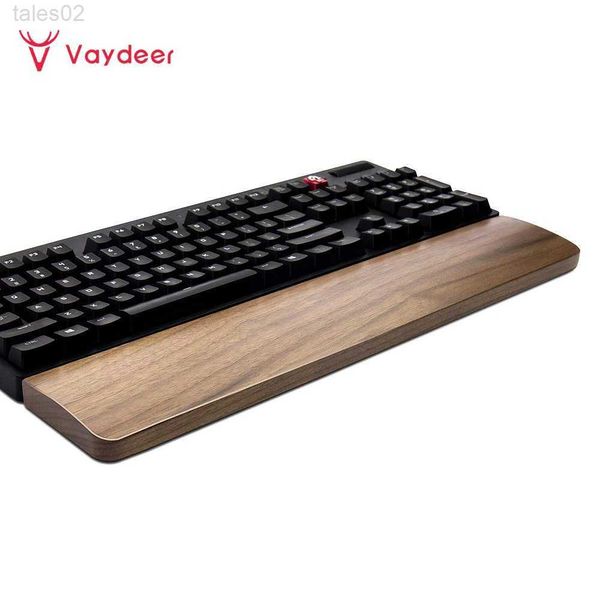 Supporto per il polso Poggiapolsi per tastiera in legno di noce Supporto per poggiapolsi ergonomico per scrivania da gioco Vaydeer zln231113