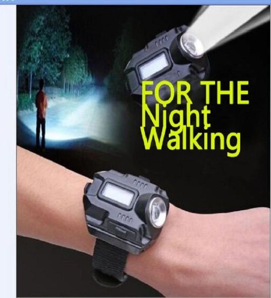 Montre-bracelet lampe de poche torche lumière USB charge poignet modèle tactique Rechargeable Flashlight5141568