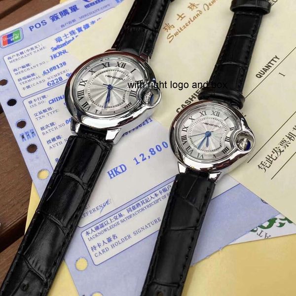 Reloj de pulsera para hombre y mujer, cinturón con globos, versión de lujo para amantes, nueva aguja azul de cuarzo Yd21