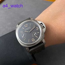 Montre-bracelerie Panerai Mouvement mécanique Swiss Watch Men's Watch Steel Date Afficher imperméable Luminous durs de loisirs Titanium Pam00797 (44 mm) (44 mm)