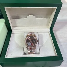 Relojes de pulsera BP Maker 40mm 18K Oro Acero Champagne Diamante Dial Hombres Reloj Automático Moda Hombres Reloj de pulsera