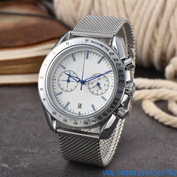 Montres-bracelets pour hommes 2024 nouvelles montres pour hommes tout cadran travail montre à quartz de haute qualité haut de gamme marque de luxe chronographe horloge en acier inoxydable ceinture hommes mode livraison directe