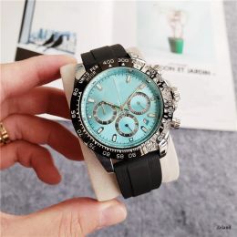 Relojes de pulsera para hombre 2023 R0lex, relojes para hombre, reloj de cuarzo con esfera de trabajo, reloj de pulsera de marca de lujo de alta calidad, reloj de pulsera de goma para hombre a la moda