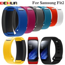 Polsband luxe sport siliconen horloge vervangende band polsband horlogeband voor samsung versnelling fit 2 fit2 sm-r360 smartwatch s l