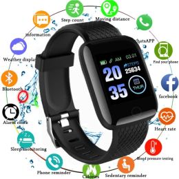 Polsbandjes 116Plus Smart Smart Bracelet Message Herinnering Kleurscherm Hartslag Hartslag Bluetooth Sportstap Tellen Smart Watch