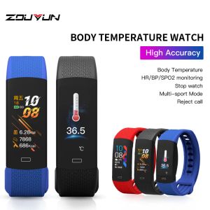 Bracelets 2020 bande intelligente température de la température de la pression artérielle montre le tracker de fitness sport smartwatch