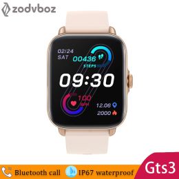Pulseras 2022 Nuevo GTS3 GTS3 Smartwatch Women Men para Xiaomi Ratio de presión arterial Monitor de oxígeno Fitness Pulsera inteligente