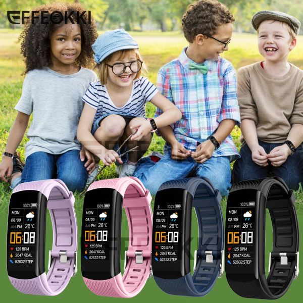 Bracelets 2022 Smartwatch For Children Fitness Tracker Kids Sleep Tracker Call Rappel Pidomètre Heart Rate Smart Watch Broupeau
