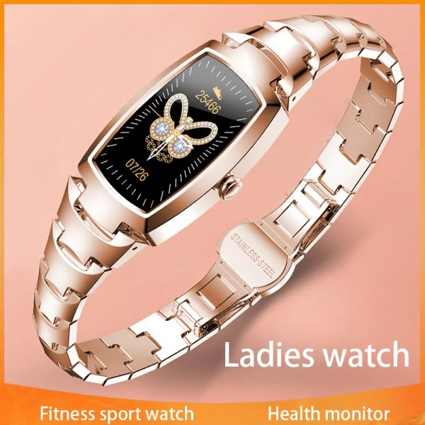 Bracelets 2022 Xiaomi Mijia Femmes Smart Watch Ladies Bracelet numérique Femelle Générat du bracelet mince Pidomètre Fitnesstracker Smartwatch