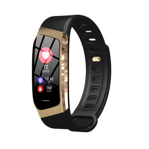 Bracelets e18 bracelet intelligent pression artérielle moniteur de rythme cardiaque Activité de fitness Tracker Smart Watch Imageproofr Men Women Sport Brand de bracelet