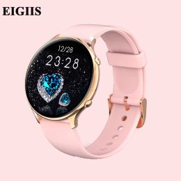 Polsbandjes Eigiis Women Smart Watch Thermometer Hartslagmonitor IP68 Waterdichte Mulitsports Fitness Tracker Men Smartwatch voor Xiaomi