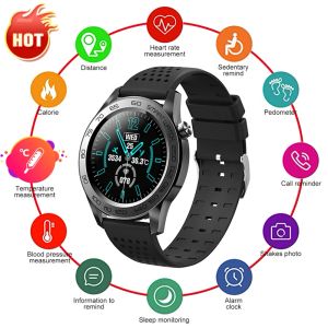 Polsbandjes F22U Bluetooth Sports Smart Watch Men GPS Fitness Tracker Full Touch Smart Bracelet Woman Temperatuur Smartwatch Android iOS