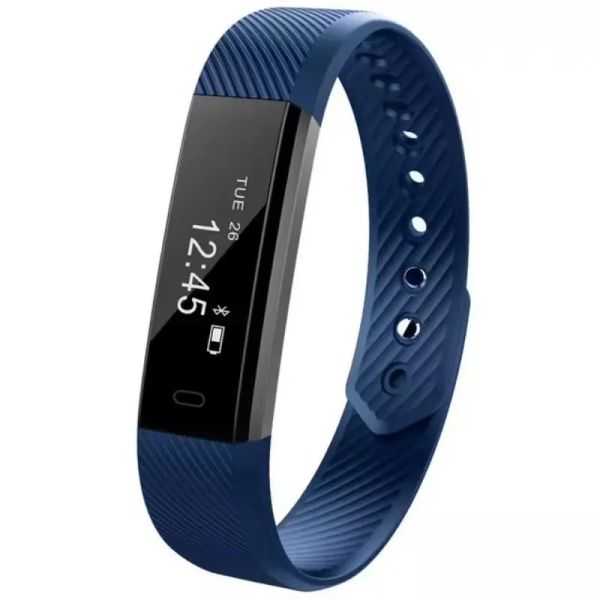 Pulseras ID de pulsera de fitness 115 Pulsera inteligente Vibrante despertador Smart Band Fitness Watch SmartBand para iOS Android Women Men