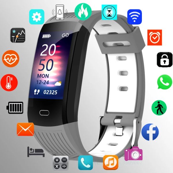 Bracelets Smart Bracelet Smartband Men de bracelets Smart Band Smart Heart Rate Monitor pour Android iOS Sport Sport SmartBand imperméable