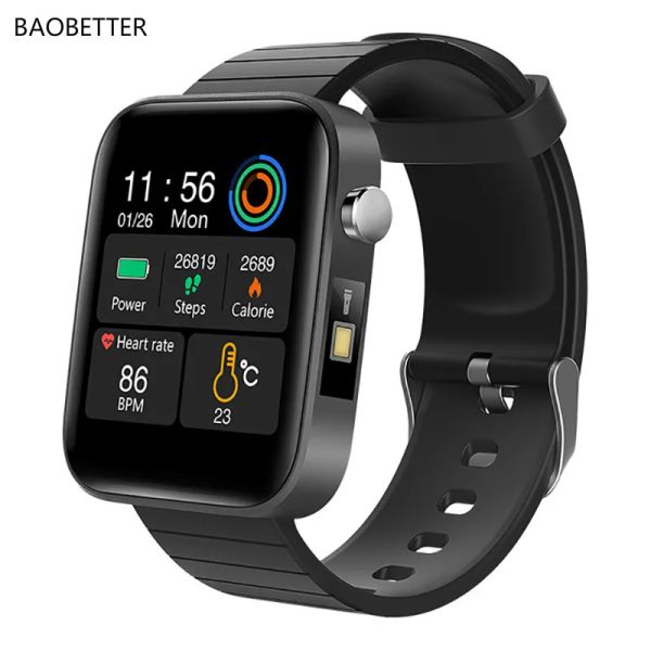 Wristbands Fitness Tracker Highend Smart Bluetooth Bracelet Passomet Fitness Tracker Thermomètre Salleur cardiaque Tracker Smart Watch Femmes