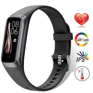 Bracelets pour téléphone xiaomi bracelet intelligent AMOLED Screen Blood Oxygen Fitness Tracker 3ATM Sport Sport Sport Smart Band 7 pour Android iOS