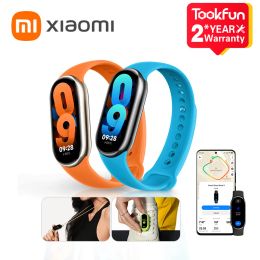 Polsbandjes wereldwijde versie Xiaomi Smart Band 8 TPU 1,62 inch AMOLED Touch Display 16 Days Battery Life 150+ Sport Modi Health Management