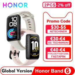 Bracelet d'honneur de bracelets 6 bracelet intelligent 1,47 "Affichage AMOLED 14 jours Batterie Blood Oxygen Fitness Traker Sate Smart Band