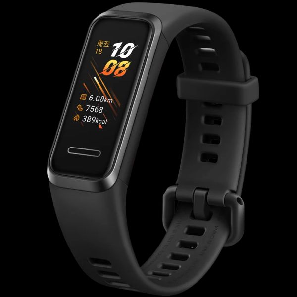 Bracelets Huawei Smartband 4 Activité intelligente Activité intelligente Salle Fintiss Tracker Passometer Immasproof GPS Monitor for Smart Home Life