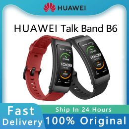 Polsbandjes Huawei Talkband B6 Bluetooth -headset polsbandje 1,53 inch Kirin A1 BT 5.2 Hartslag Blood Zuurstof Monitoring Slaapanalyse