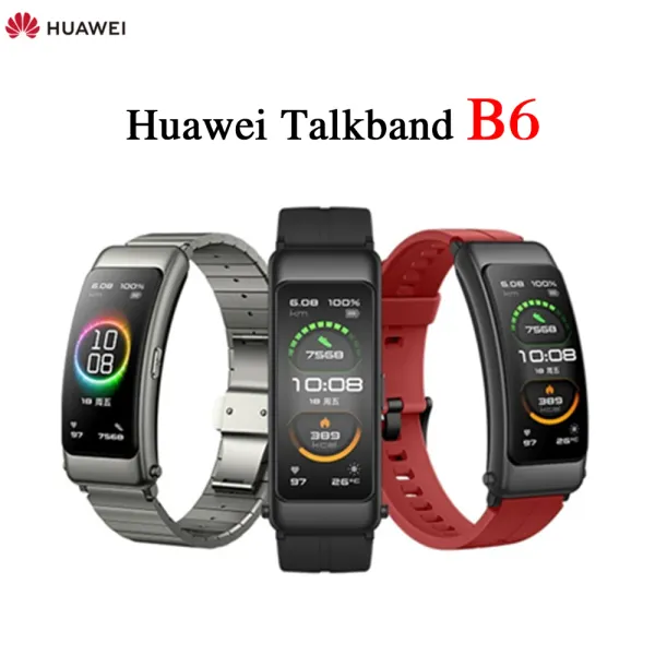 Bracelets Huawei talkband b6 bracelet intelligent Huawei B6 Sports Bracelet Fitness Bracelet AMOLED ÉCRANSABLE BLUETOTH CASSET