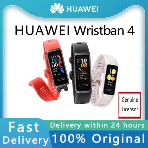 Bracelets Huawei 4 bracelets intelligents 3 Moniteur de fréquence cardiaque saine Alipay Version NFC Exercice Sleep Metter Step GPS