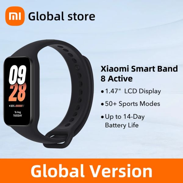 Bracelets en stock xiaomi bande intelligente 8 Version globale active 1.47 '' Advanced Sleep Fitness Tracking 50 + Sport Modes 14days Battery Bluetoot