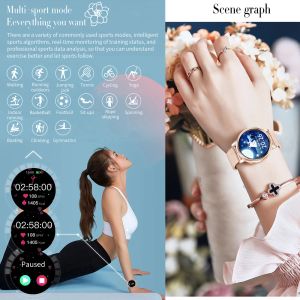 Bracelets k20 femmes smart watch metal sport moniteur de fréquence cardiaque ip67 étanché