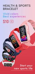 Bracelets Kids Smart Watch Smart Automne Détection GPS GPS Positionnement SIM Card SOS Appel téléphonique Piste d'empreinte Track Imperproof Heart Sated BP BO S10