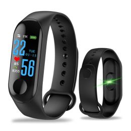 Polsbandjes M3 Smart Bracelet Heart Rate Blood Presses Health Waterdicht Smart Watch M3 Bluetooth Watch Smart polsbandfitness Tracker