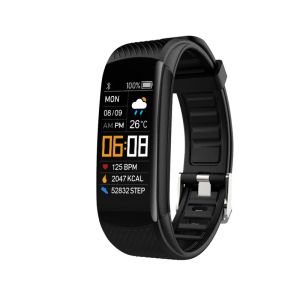 Polsbandjes Nieuw C5S kleurscherm Smart Watch Sport Hartslag Monitoring Alarmklok Weer Waterdichte stappenteller Slimme herinneringsarmband