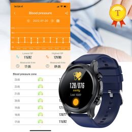 Polsbandjes Nieuwe gezonde mannen Women Smart Watch ECG PPG HRV PTT bloedsuiker bloeddruk lichaamstemperatuurmonitor IP68 Waterdichte smartwatch