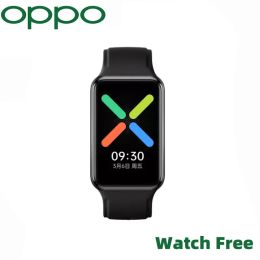 Bracelets Nouveaux oppositions d'opo originales gratuites 1,64 pouce AMOLED Smartwatch Osleep Sleep Survering Blood Oxygen Surgitring NFC Smart Watch