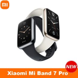 Bracelets nouveaux Xiaomi Mi Band 7 Pro avec GPS Smart Screen Screen Blood Oxygen Fitness Traker imperméable Xiaomi Smart Band 7 Pro