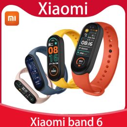 Pulseras más recientes Xiaomi Mi Band 6 Blood Oxygen AMOLED Fitness Pulsera Miband6 Fitness Traker Waterproof Xiomi Smart Band