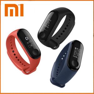 Bracelets origina xiaomi mi groupe 3 bracelet intelligent oled grand tactile 5atm message de push imperméable