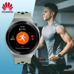 Polsbandjes origineel Huawei Watch GT 2E Smartwatch 1.39 AMOLED SPO2 BLOEDS OXYGEN 100 Sportmodi GT2E 5ATM Smart Watch Man Long Standby