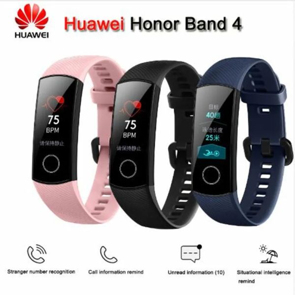 Bracelets original nouveau Huawei Honor Band 4 bracelet intelligent AMOLED COLOR de 0,95 