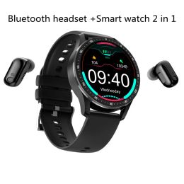 Bracelets original Nouveau casque Bluetooth Smart Watch Original 2 en 1 Men Sports Fitness Tracker IP67 Imperméable Femmes Heart Rate Health Monitor