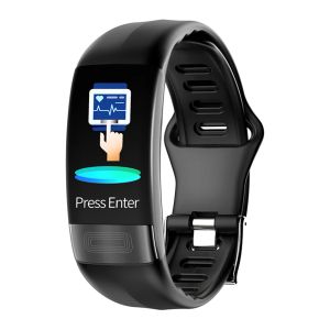 Polsbandjes P11 ECG+PPG SMART BAND BLOOTSPRUIT HR MONITOR SMARTBAND FITNESS Tracker Watch Smart Tometer Smart Bracelet voor iOS Android -telefoon