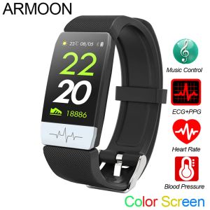 Polsbandjes Smart Bracelet Q1S Android IOS Sport Band ECG Hartslag Blooddruk Slaapmonitor Fitness Tracker Color Call Message Watch