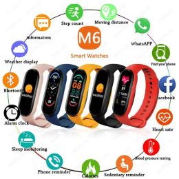 Mundas de pulseras Sport Smartwatch para Xiaomi Band M8 M7 M6 Smart Bracelet Men Women Heart Fiact Monitor M4 M5 Smart Bracelet para Android IOS